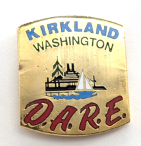 DARE Kirkland Washington Drug Abuse Resistance Education Pin Waterfront Sailboat - £11.07 GBP