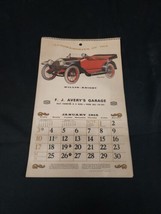 1971 Avery&#39;s Texaco Garage Shared Dates Autos Of 1915 Calendar West Thornton Nh - £14.26 GBP