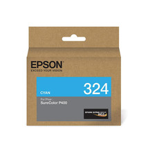 EPSON - CLOSED PRINTERS AND INK T324220 ULTRACHROME HG2 INK CYAN STANDARD - £53.00 GBP