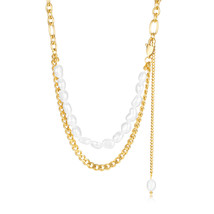 Light Luxury, High-End Natural Freshwater Pearl Necklace, Women&#39;s Jewelry, Simpl - £14.38 GBP