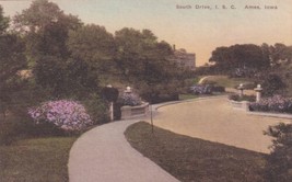 Ames Iowa IA South Drive I. S. C. Iowa State University Postcard D25 - $2.99