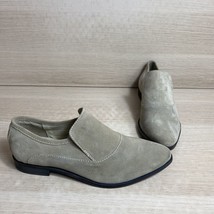 Free People Suede Taupe Pointed Toe Low Top Slip On Block Heel Boots Size 41.5 - £40.71 GBP