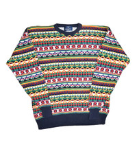 Regatta Sport Coogi Style Sweater Mens XL Multicolor Knit 90s Retro Biggie - £38.03 GBP