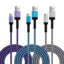 Usb C Moto Charger Cord,[10/6/3Ft,3Pack]Android Phone Charger Cable Fast Chargin - £12.76 GBP