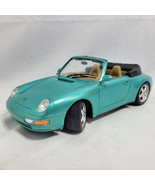 Nice Collectible 1:18 Scale Burago Gold Porsche 911 Carrera 1993 Green D... - £32.06 GBP