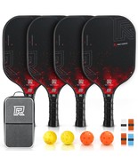 T-300 Carbon Fiber Pickleball Paddles Set of 4/2，Premium Pro Pickleball ... - $68.44