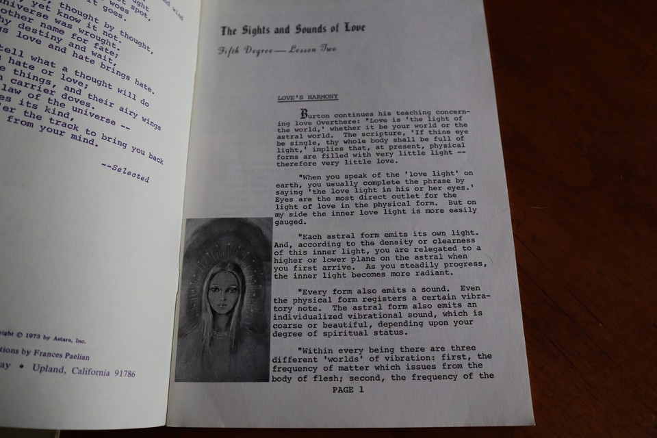 4x Astara's Book of Life 5th Degree Lessons 2 3 6 7 12 13 14 15 School 1973/74 Item image 10