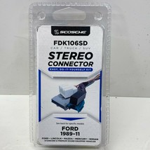Scosche - FDK106SD - Stereo Connector, Ford 1989-11 Car/Truck/Suv. Premium Sound - £7.15 GBP
