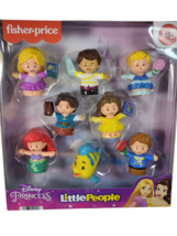 Fisher Price Little People Disney Princess Prince 8 figures Belle Ariel ... - $20.56