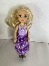 Barbie Dreamtopia Fairytale Princess Doll Chelsea Collection Purple Outfit Shoes - £7.76 GBP