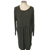 Torrid Super Soft Plush Brushed Knit Olive Green Long Sleeve Dress Plus ... - £20.74 GBP