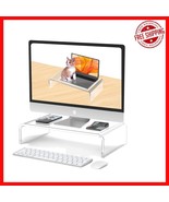 Ergonomic Acrylic Monitor Stand - Clear Laptop Riser for Stylish Office ... - $687.50 MXN