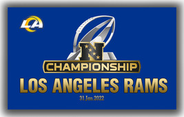 Los Angeles Rams Football Conference Champions Memorable Flag 90x150cm 3... - £11.44 GBP