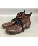 To Boot New York Mens Size 9.5 Saddle Brown Leather Italy Made Short Boo... - €27,91 EUR