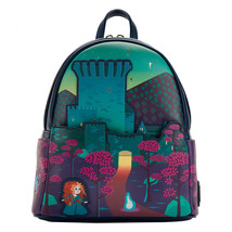 Disney Brave Princess Castle Series Night Mini Backpack By Loungefly Multi-Color - £40.29 GBP