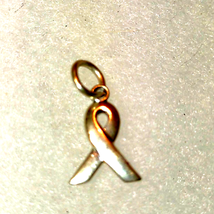 Sterling silver breast cancer awareness pendant - £13.33 GBP