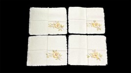 Vintage Linen Tablecloth & Napkin Lot Mixed Styles Embroidered Crochet Monogramm image 8