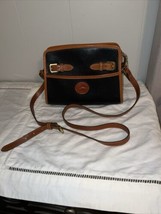 Vintage Dooney &amp; Bourke Small Purse Navy @ Tan - £24.59 GBP