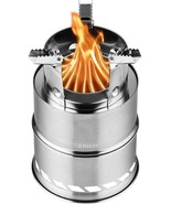 Canway Camping Stove, Wood Stove/Backpacking Survival Stove, Windproof A... - £29.79 GBP