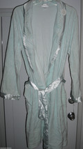 Miss Elaine Light Satin Trim Embroidery Short Womens Robe Large - £37.55 GBP