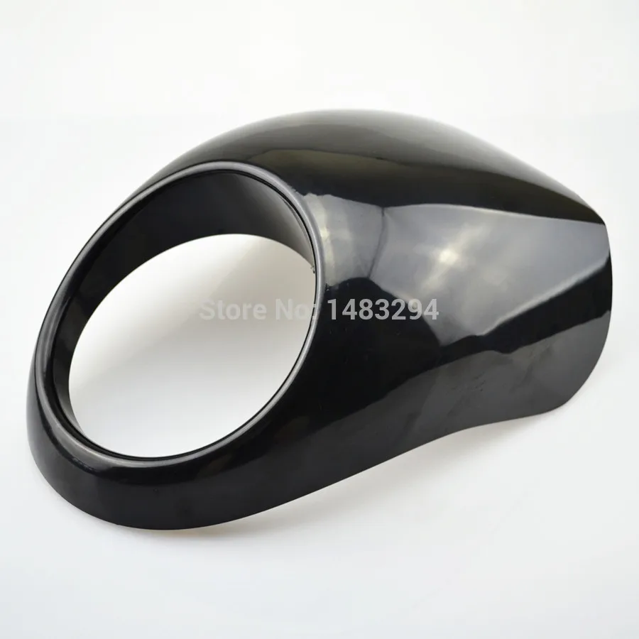 Black Front l k Headlight Fairing Custom Mask Fits  HD ter Dyna FX/XL 883 883L - $215.12