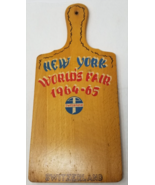 Switzerland New York World&#39;s Fair 1964 Swiss Cheese Board Modern Wood - $23.70