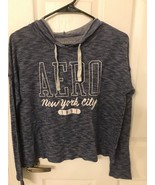 Aeropostale Aero Blue Light Weight Sweater Hoodie New York City Juniors ... - $12.19