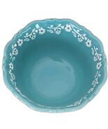 Pioneer Woman ~ Floral Embossed ~ 8&quot; Diameter Serving Bowl ~ Stoneware ~... - $917.20 MXN