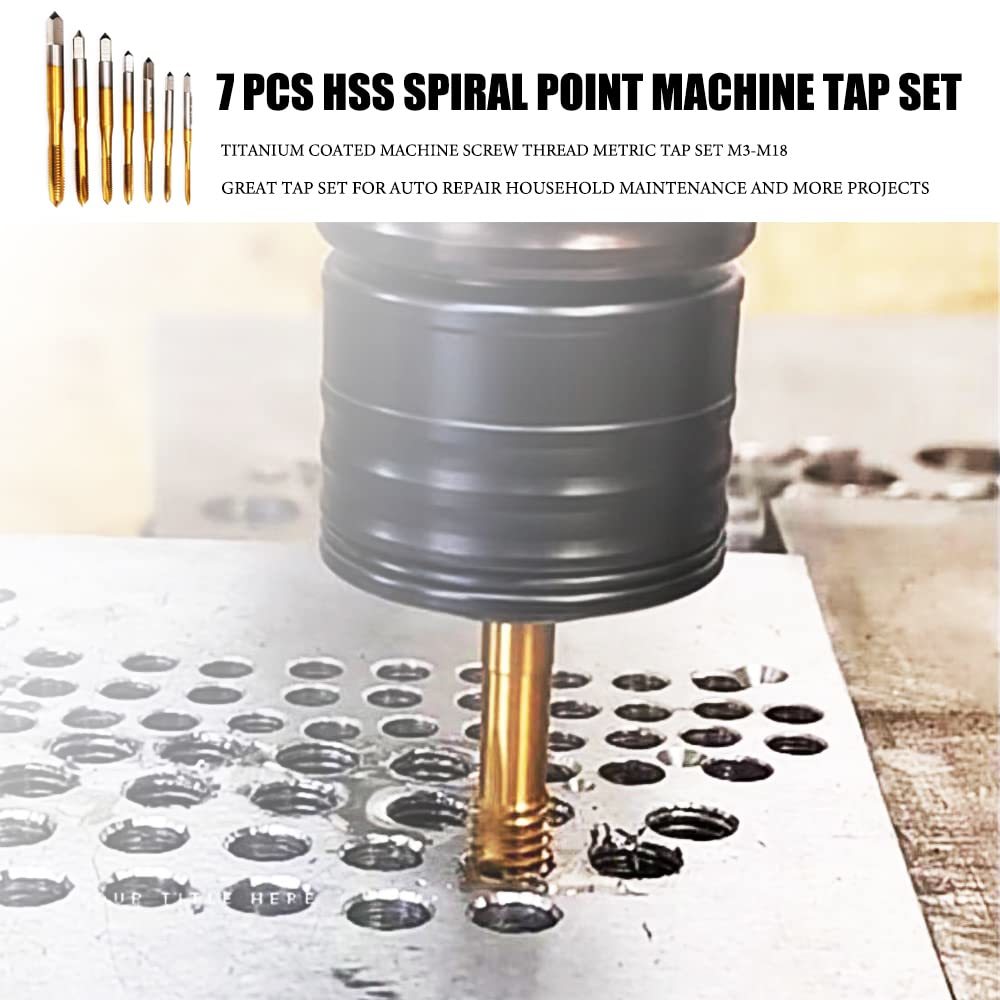 Bukit 3/8"-16 UNC Spial Point Tap, HSS Titanium Coating