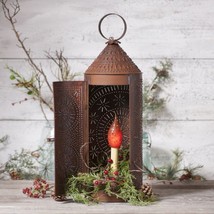 22 inch Chimney Lantern in Rustic Tin image 2