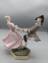 1915s Antique Bing &amp; Grondahl Overglaze Porcelain Figurine Dancing Coupl... - $420.74