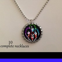kiss band music lot 10 necklaces necklace party favors  bag birthday gifts - $16.55