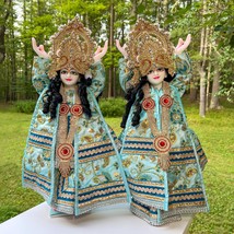 18.5&quot; Amazing Vintage Marble Gaur Nitai Deity Idol Statues with Clothes ... - $32,387.40 MXN