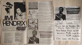 Vtg 1979 Ann Arbor Film Co-Op Schedule Flyer Jimi Hendrix Rainbow Bridge... - $19.99