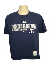 Yankees Baseball MLB Authentic Collection Adult Large Blue TShirt - £11.62 GBP