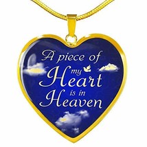 Express Your Love Gifts Memorial Remembrance Necklace Stainless Steel or 18k Gol - $54.40