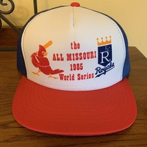 Vintage 1985 All Missouri World Series Foam Mesh Snapback Trucker Hat KC Royals - £31.42 GBP