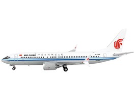 Boeing 737 MAX 8 Commercial Aircraft &quot;Air China&quot; White with Blue Stripes 1/400  - £44.74 GBP