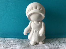 W4 - Faceless Amish Girl Ceramic Bisque You Paint, Unpainted* - €1,74 EUR