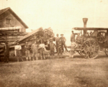 RPPC Farm Scene Avery Yellow Fellow Thresher &amp; Steam Tractor Postcard Z8 - £31.71 GBP