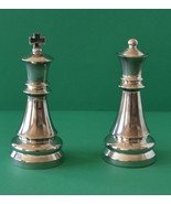 Dining/Home/Kitchen-Salt &amp; Pepper Shaker Towle Chess King &amp; Queen Silver... - $22.50