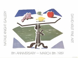 David Hockney Apple, Grapes, Lemon On A Table, 1989 - £137.98 GBP