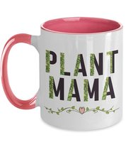 Plant Mama Mug, Plant Mom Mug, Plant Mug, Garden Mug, Nature Mug, Two Tone Mug,  - $17.59