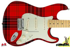 Guitar Skin Wrap Axe Reface Acoustic, Pickguard -Red Plaid Kilt Day 101 - $27.71+