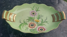 old ceramic pottery center. Carlton Ware Green color with flowers ( Aust) - $123.75
