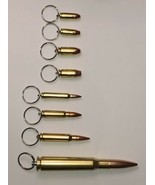 Bullet Keyring BMG KeyChain Assortment - 8 Piece Sm To Lg.  9mm To 50 Cal. - £54.47 GBP