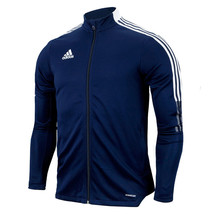 Adidas Tiro 21 Track Jacket Men&#39;s Jacket Sports Top Navy Asian Fit NWT GH4474 - £48.07 GBP