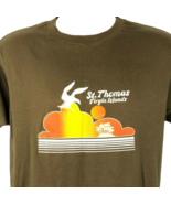 Saint Thomas Virgin Islands Vtg T-Shirt sz M/L Fit 40x26 Mens Single Sti... - £26.87 GBP