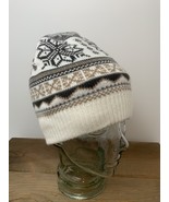 Reversible Mukluks Winter White Hat Womens One Size Snowflake Beanie Exc... - €13,73 EUR