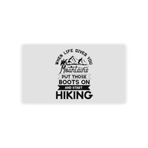 Personalized Business Cards w/ Motivational Hiking Quote Image, 3.5&quot; x 2... - $25.75+